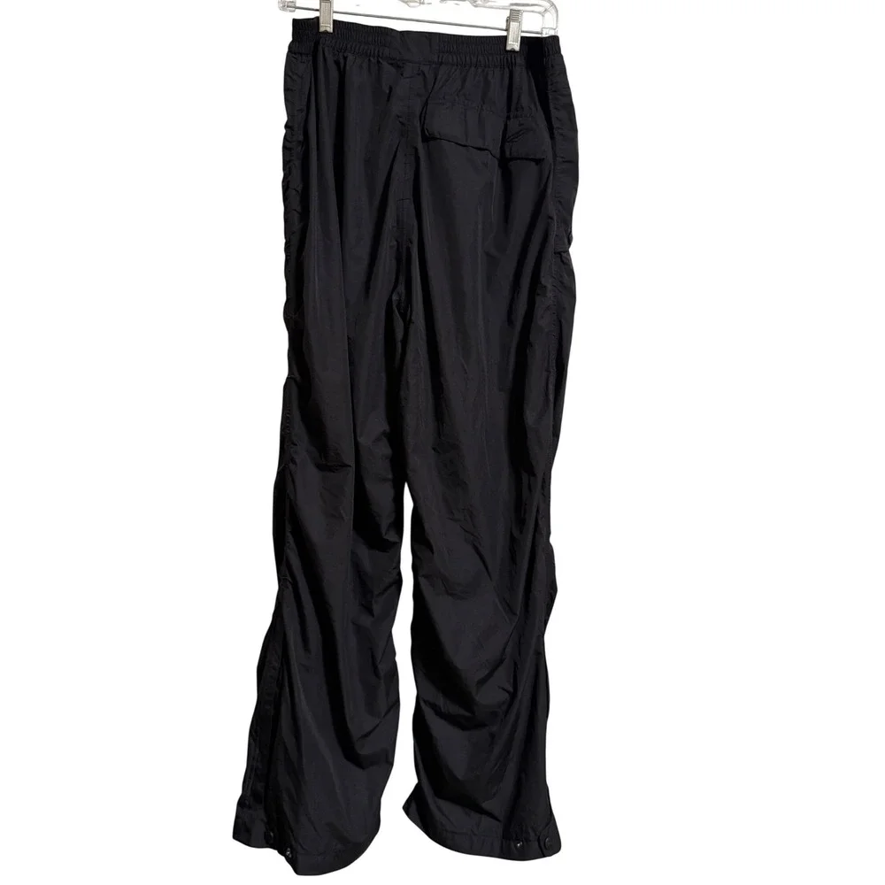 Glen Echo Golf Mens Black Mesh Lined Track Pants Windbreaker Ankle Zip Size‎ L